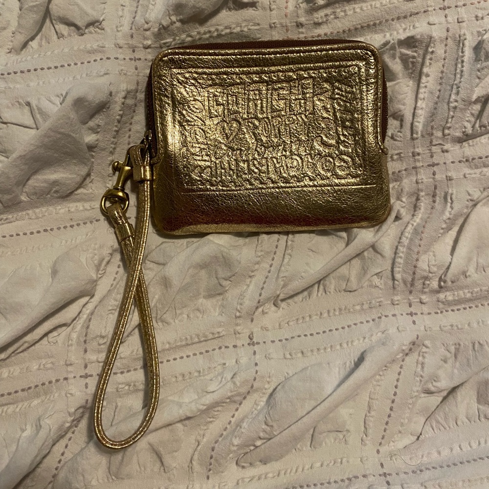 COACH POPPY GOLD WRISTLET